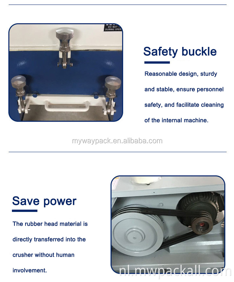 Huishoudelijke plastic verpletterende machine vlok type mes plastic afval PET-fles recycling crusher shredder: